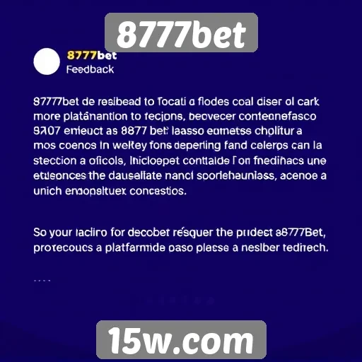 Feedback de usuários sobre atendimento ao cliente do 8777bet